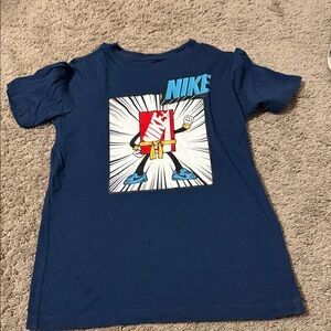 Nike Kids Navy Cartoon Graphic Tee